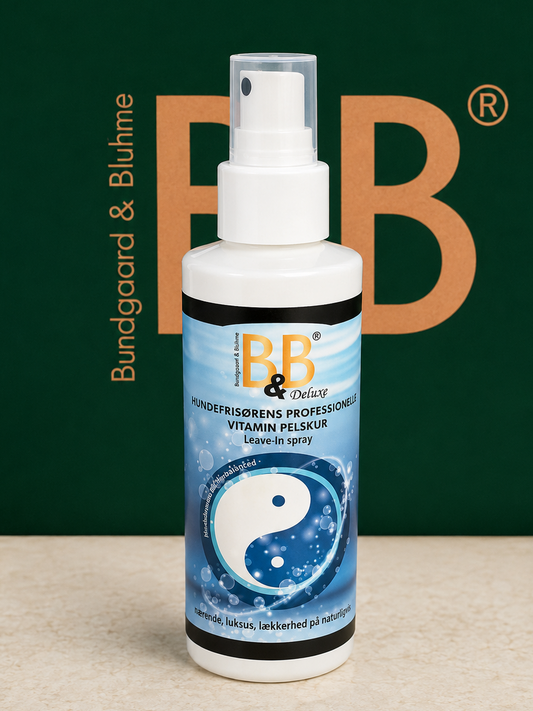 B&B Deluxe Coat Leave-In Spray with vitamins for healthy skin and coat