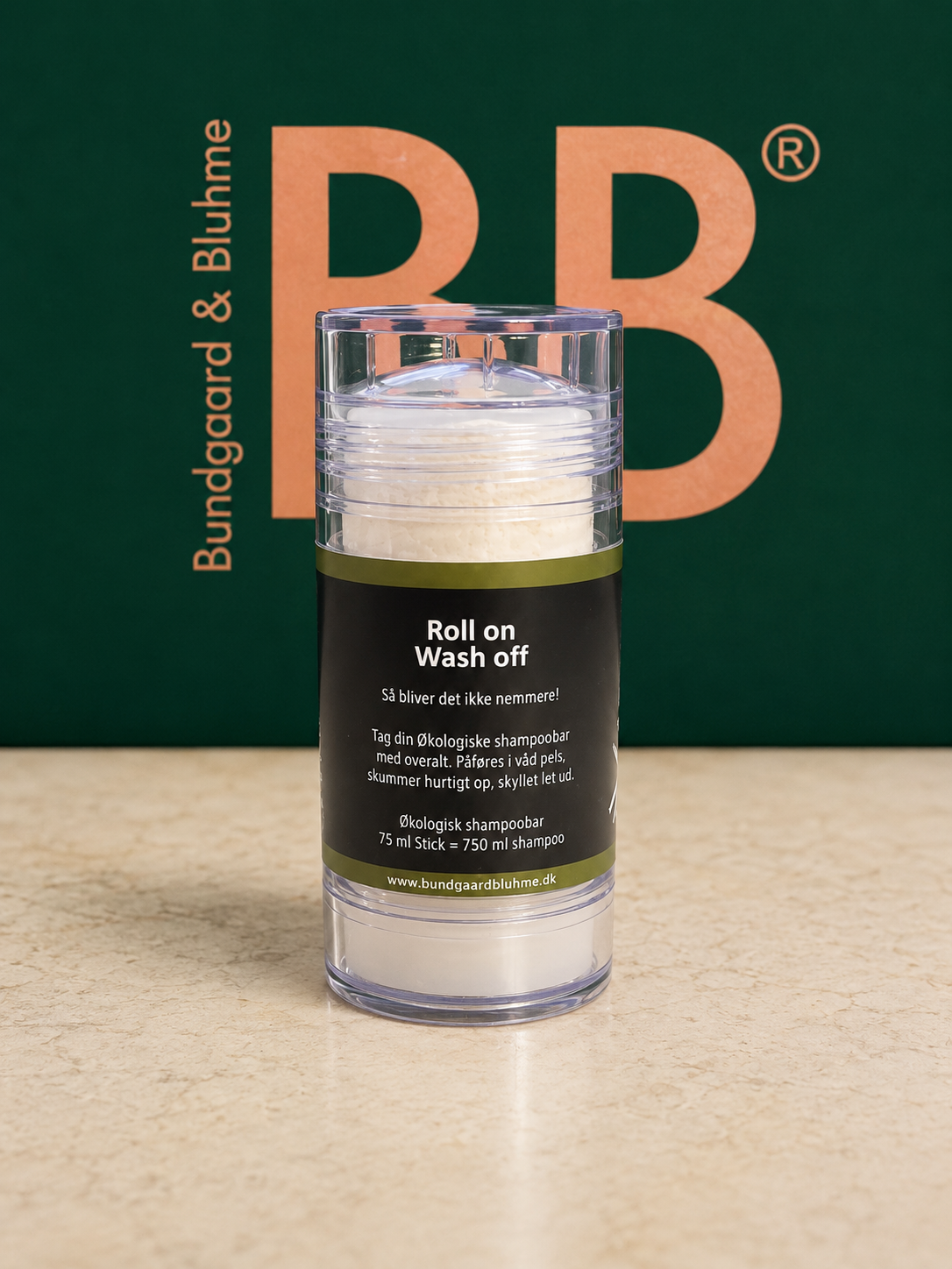 B&B Chrysanthemum & Jojoba Shampoo Bar container showing directions for use