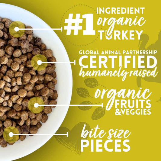 Organic turkey recipe with fruits and vegetables for small breed dogs