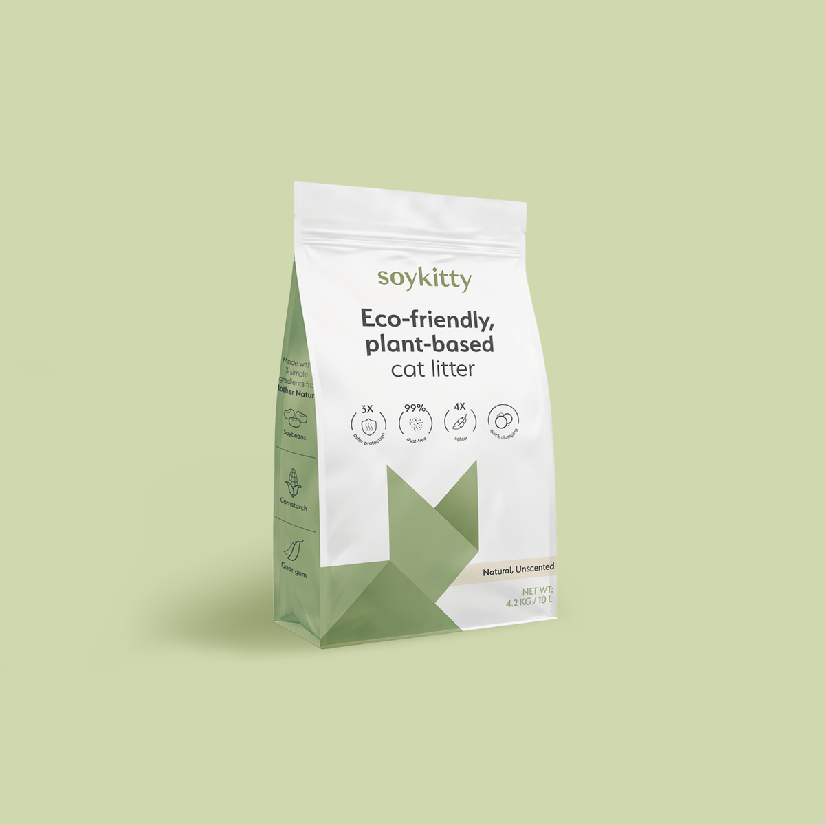 SoyKitty Unscented plant-based cat litter bag