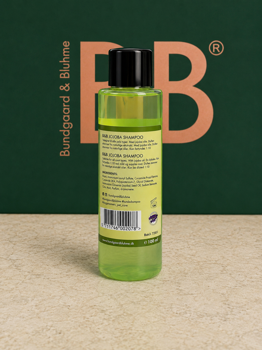 B&B Organic Jojoba Shampoo for Dogs