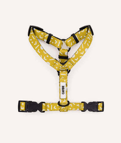 Memphis Mustard Design Recycled PET Harness | Juno | Size S