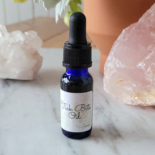     Organic Tick & Spider Bite Oil for Dogs and Large Mammals | 0.5 oz Dropper Bottle