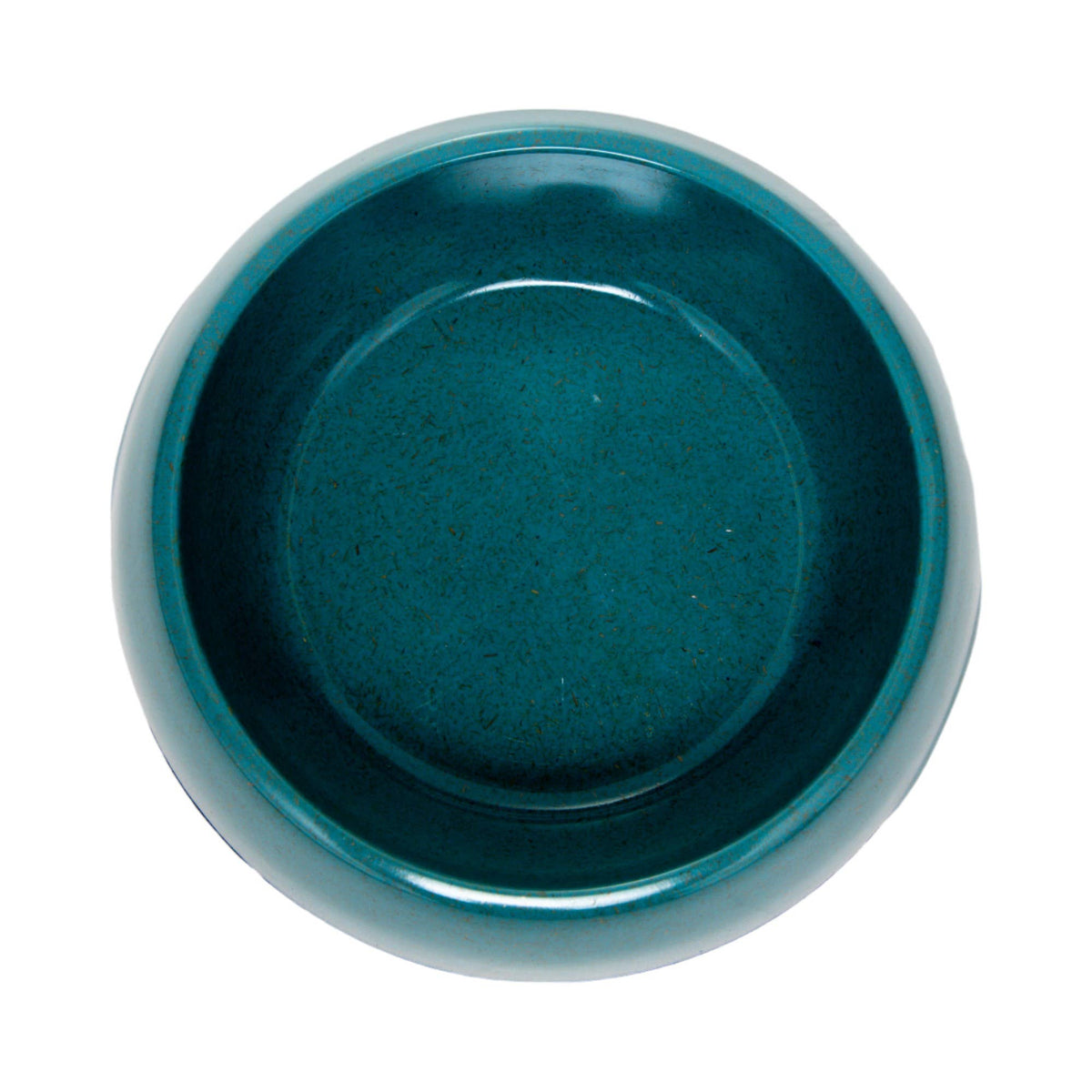 Top View of Teal Bamboo Dog Bowl – 16 oz Capacity