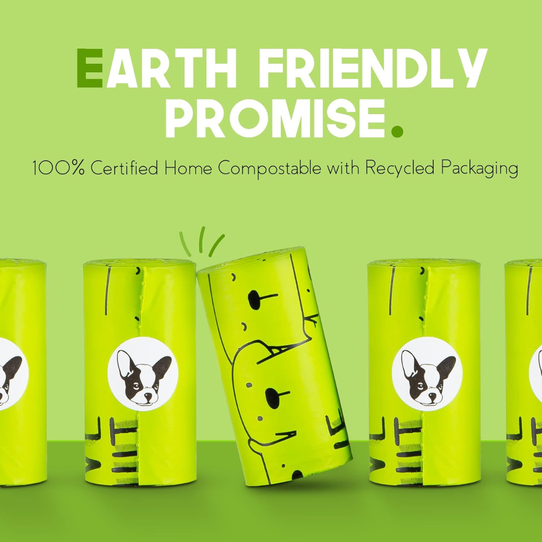 Eco-Friendly Home Compostable Dog Poop Bags Made from Plant-Based Materials