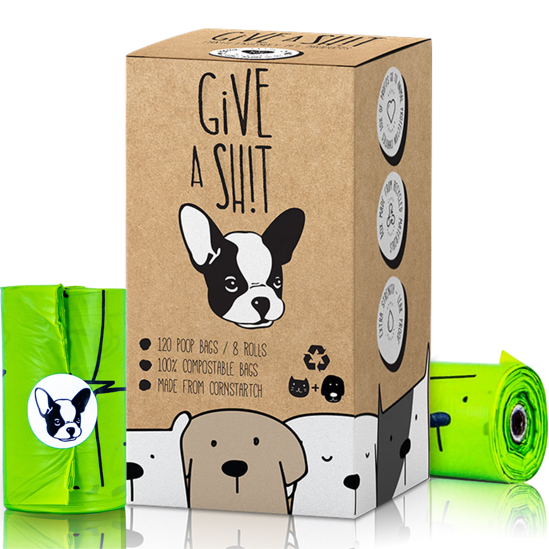 100% Certified Home Compostable Dog Poop Bags – 120 Count Box