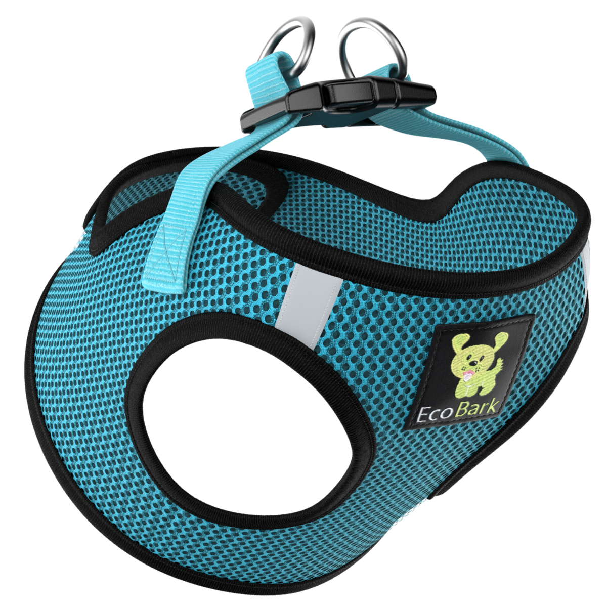 EcoBark Aqua Sport reflective step-in dog harness for teacup, toy, puppy, and small breed dogs