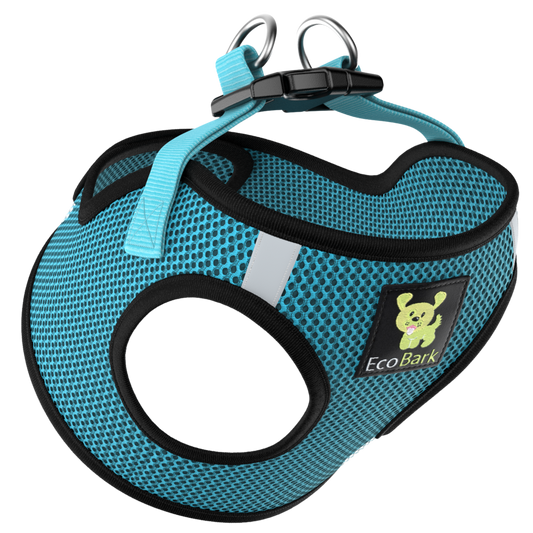 EcoBark Aqua Sport reflective step-in dog harness for teacup, toy, puppy, and small breed dogs