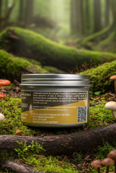 Ingredients and product information on Fungus Among Us Max Meal Topper for Dogs label.