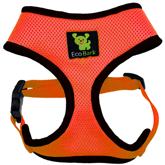     EcoBark Max Comfort Orange Dog EcoBark Max Comfort orange reflective no-choke dog harness with breathable padded mesh