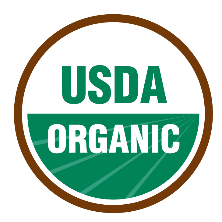 USDA Organic certification seal for organic plaque and tartar control breath spray for dogs