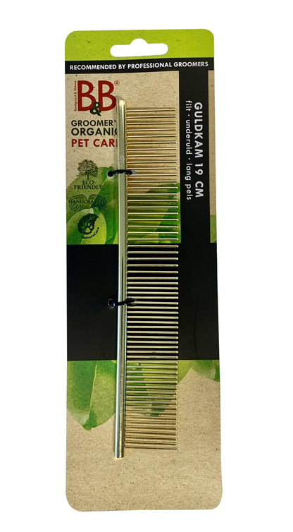 B&B Gold Comb 19 cm packaging detail