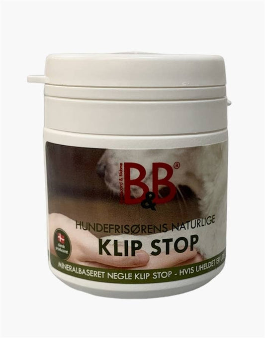 B&B Klip Stop mineral-based nail powder for dogs and cats